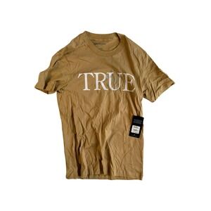 True Religion Mens Travertine Crystal Face Short Sleeve Tee Small NEW MSRP:$59